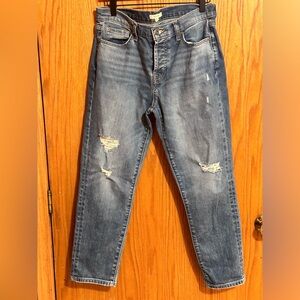 Splendid mid‎ rise crop Jean button fly distressed size 29